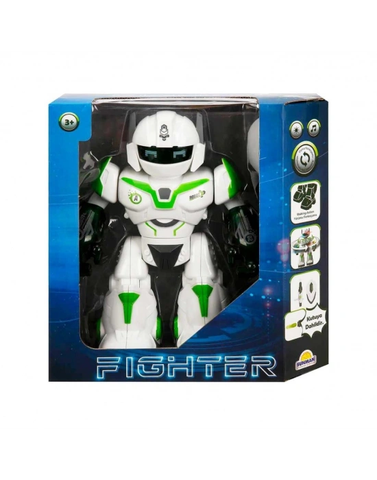 Sesli ve Işıklı Robot Fighter 22 cm