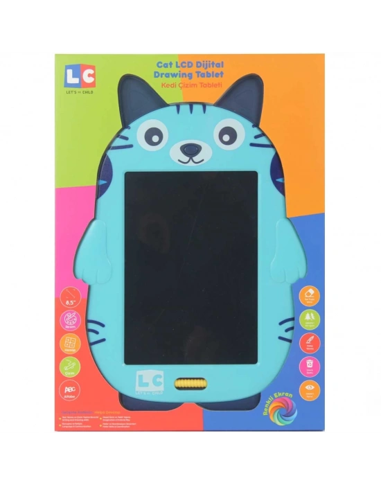 Sevimli Kedi Çizim Tableti 22 cm
