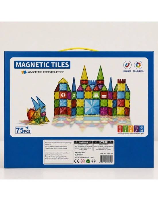 SH40764 75 PARÇA YILDIZ ELMAS RENKLİ PENC.MAGN
