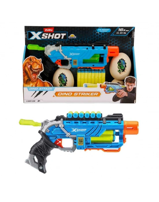 Silah Sünger Atan Dino Attack Dino Striker S1 16 Mermi