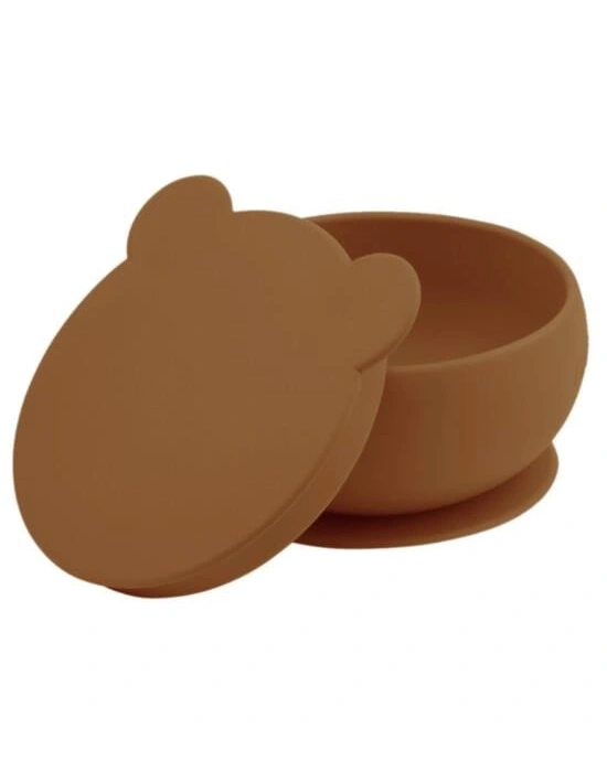 Silikon Kapaklı Kase Woody Brown