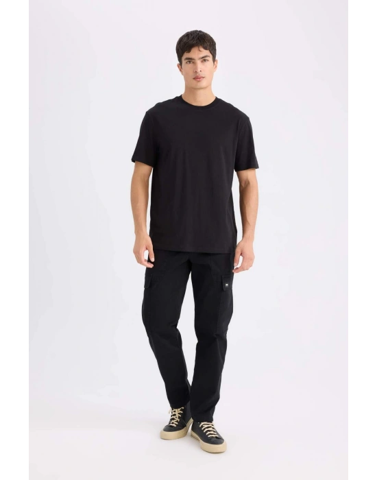 Siyah Erkek T-Shirt V7699AZ/BK81