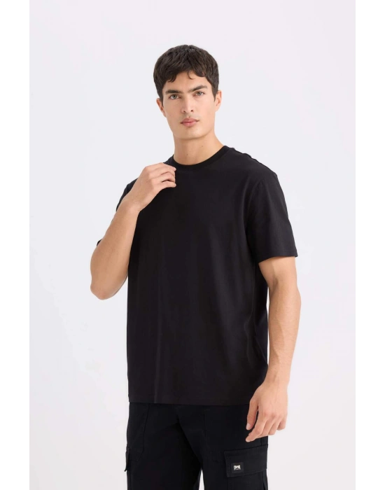 Siyah Erkek T-Shirt V7699AZ/BK81