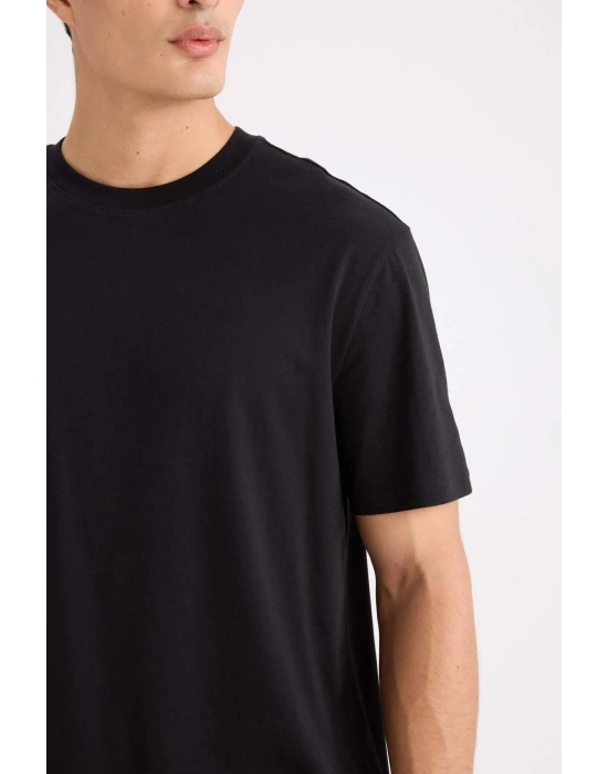 Siyah Erkek T-Shirt V7699AZ/BK81