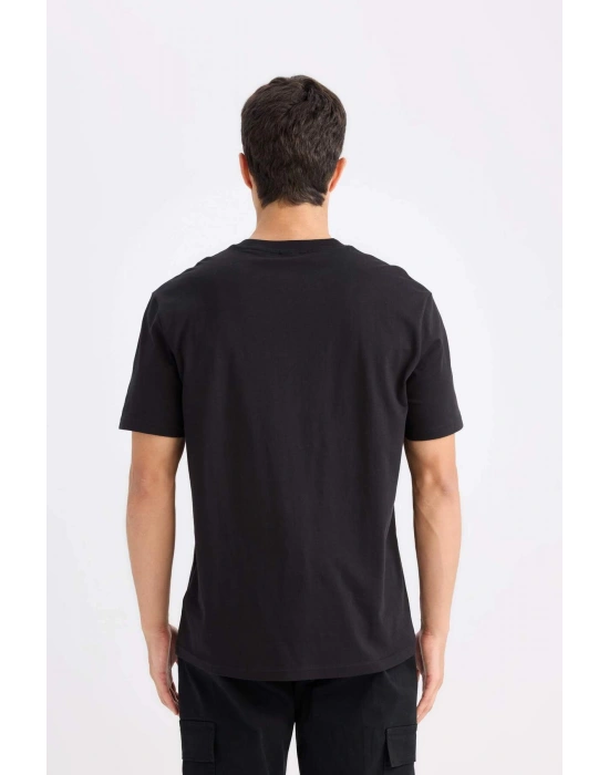 Siyah Erkek T-Shirt V7699AZ/BK81