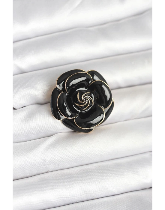 Siyah Gül Model Broş