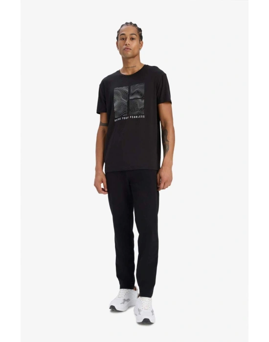 Slim Fit Dar Kesim Çift Cepli Standart Paça Esnek Multifonksiyonel Sporcu Jogger D7808AX25SP Siyah