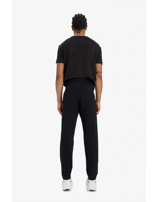 Slim Fit Dar Kesim Çift Cepli Standart Paça Esnek Multifonksiyonel Sporcu Jogger D7808AX25SP Siyah