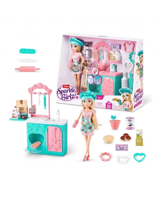 Sparkle Girlz Aşçı Bebek ve Oyun Seti 27cm