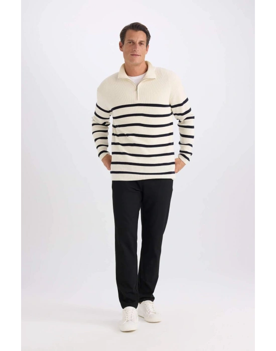 Standart Fit Balıkçı Yaka Selanik Kumaş Kazak B9717AX24AU