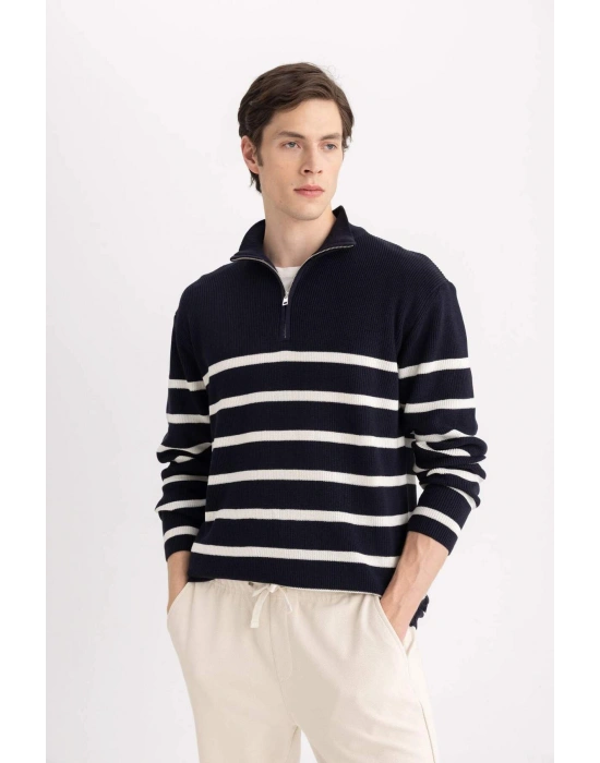 Standart Fit Balıkçı Yaka Selanik Kumaş Kazak B9717AX24AU