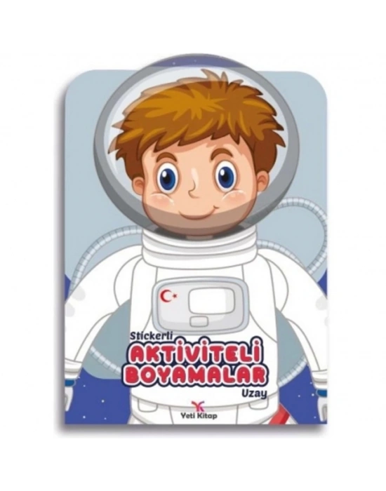 Stickerli Aktivite ve Boyamalar Uzay