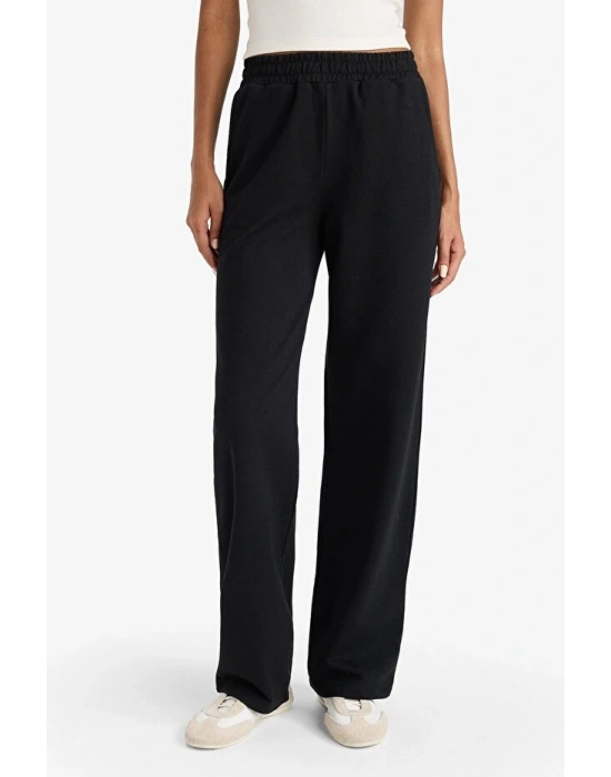 Straight Fit Cepli Beli Lastikli Eşofman Altı