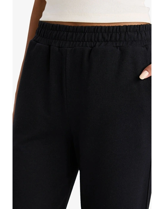 Straight Fit Cepli Beli Lastikli Eşofman Altı