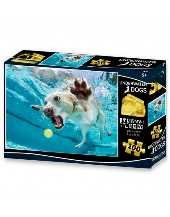 Su Altında Köpek Daisy Puzzle 100 Parça