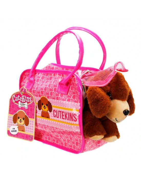Taşıma Çantalı Peluş Köpek