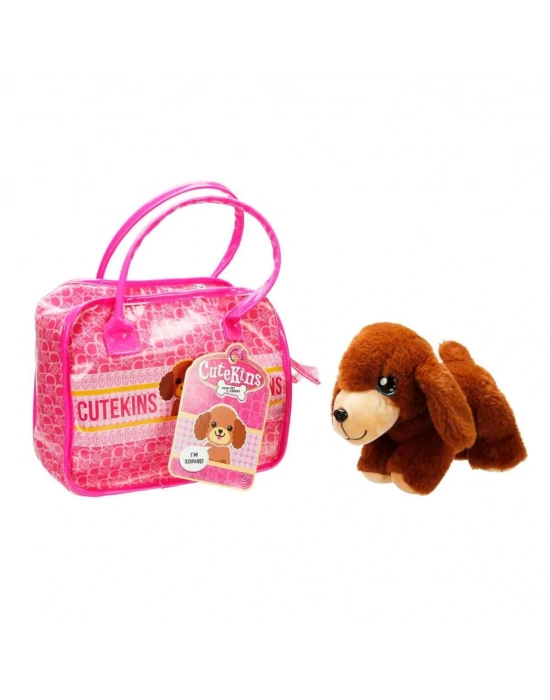 Taşıma Çantalı Peluş Köpek