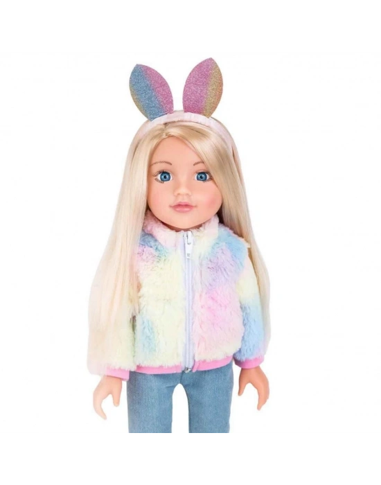 Tavşan Kulaklı Saç Bantlı Bebek 47 cm