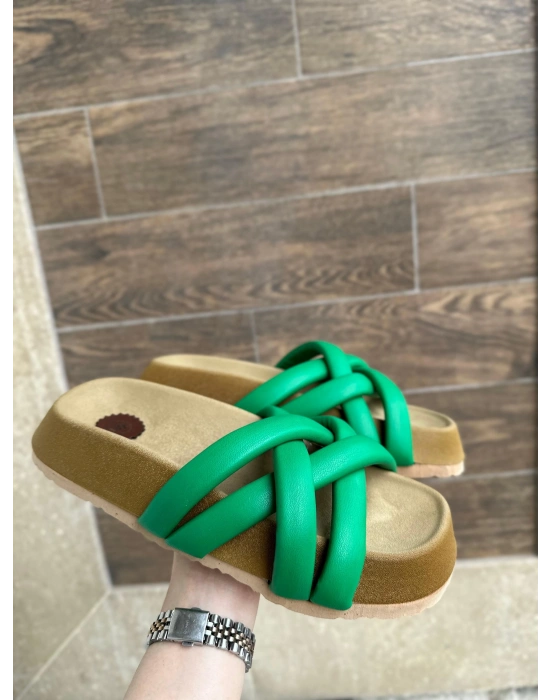 Tenda Yeşil Cilt Terlik