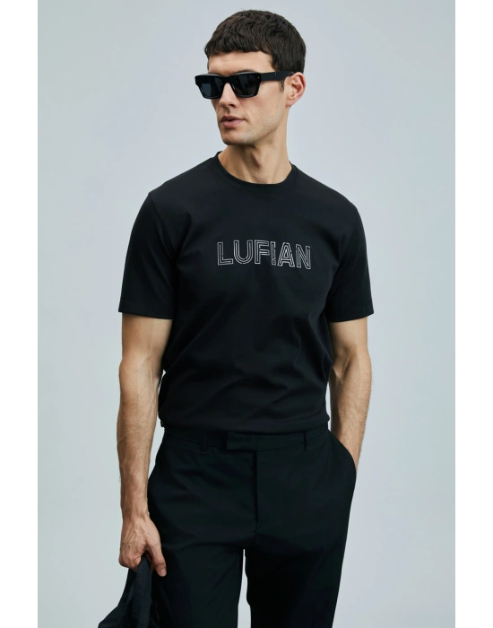 Thınk Modern Grafik T- Shirt Siyah