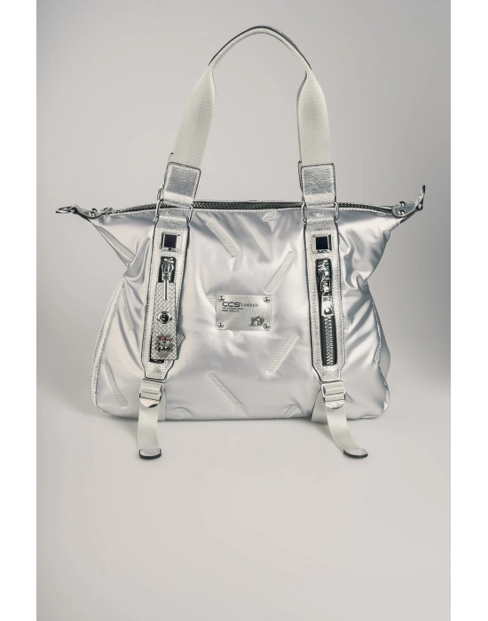 Tiven Gri Cilt Omuz Ve Kol Çantası