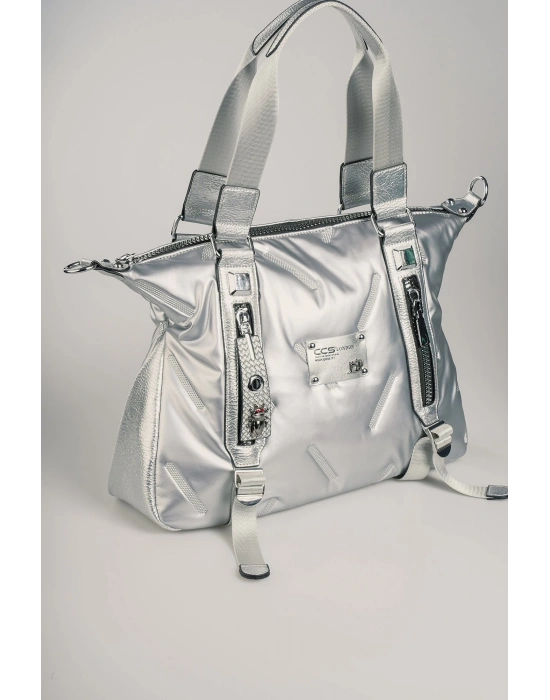 Tiven Gri Cilt Omuz Ve Kol Çantası