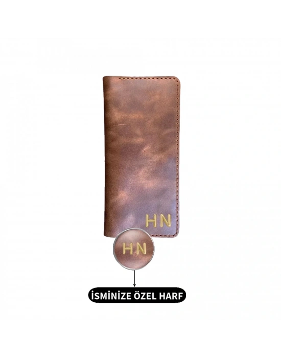 Twingold Kişiye Özel %100 Deri Rainbow Uzun Çıtçıtlı Cüzdan