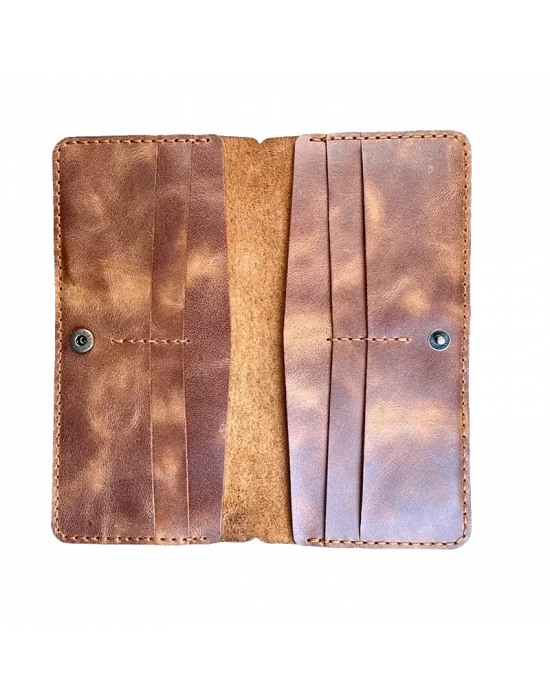 Twingold Kişiye Özel %100 Deri Rainbow Uzun Çıtçıtlı Cüzdan