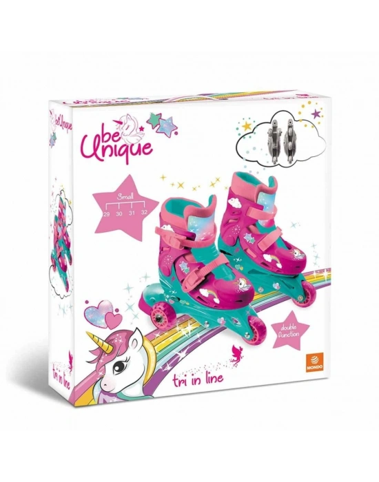 Unicorn Desenli Inline 3 Tekerlekli Paten