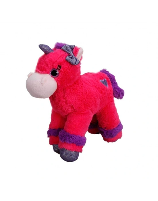 Unicorn Renkli Peluş At 28 cm.