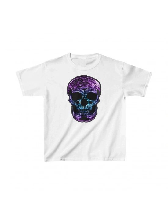 Unisex Çocuk Baskılı T-Shirt - Beyaz