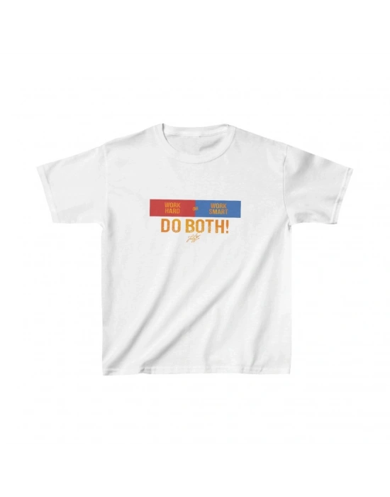 Unisex Çocuk Baskılı T-Shirt - Beyaz