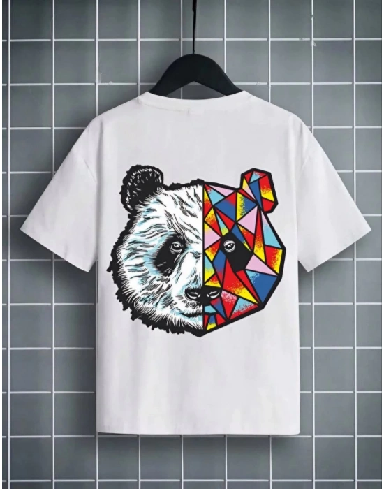 Unisex Çocuk Baskılı T-Shirt - Beyaz