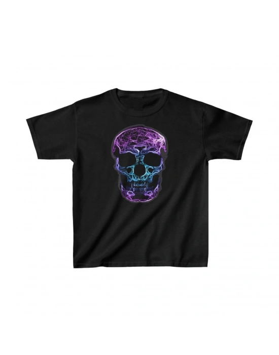 Unisex Çocuk Baskılı T-Shirt - Siyah