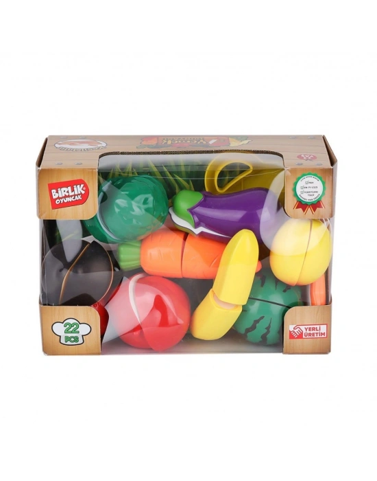URT007-KUTU-2AB 22 PCS KESİLEBİLİEN SEBZE MEYVELER