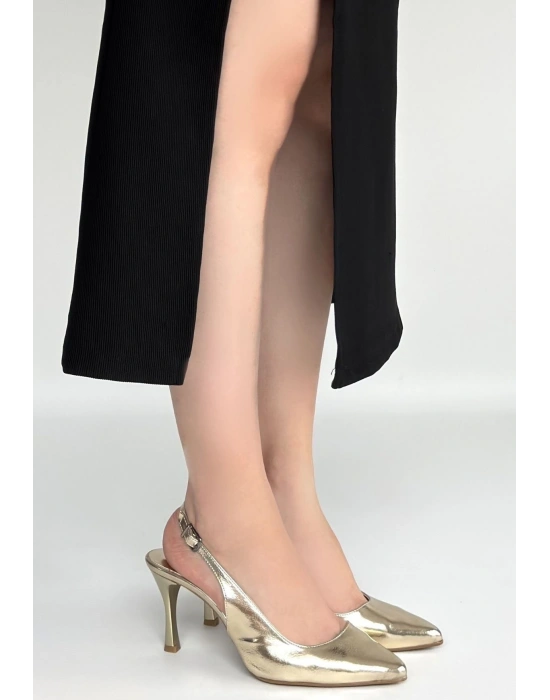 Uster Gold Rugan Topuklu Ayakkabı