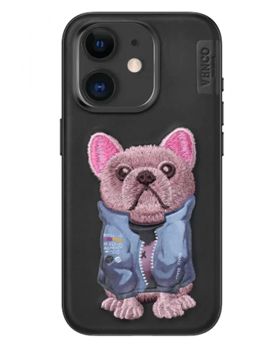 Venco iPhone 11 Cute Desenli Kapak - Siyah