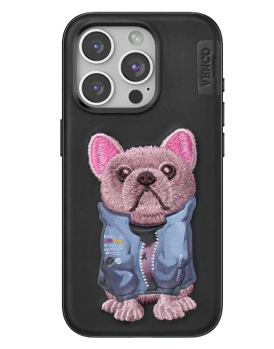 Venco iPhone 14 Pro Max Cute Desenli Kapak - Siyah