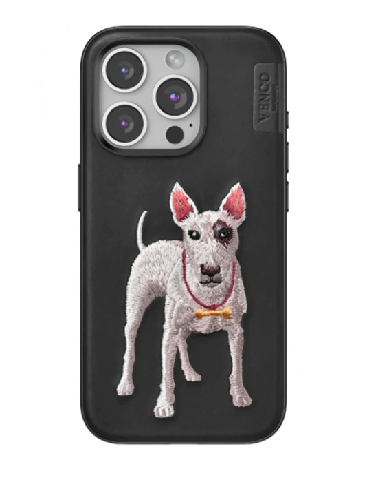 Venco iPhone 14 Pro Max Perma Desenli Kapak - Siyah