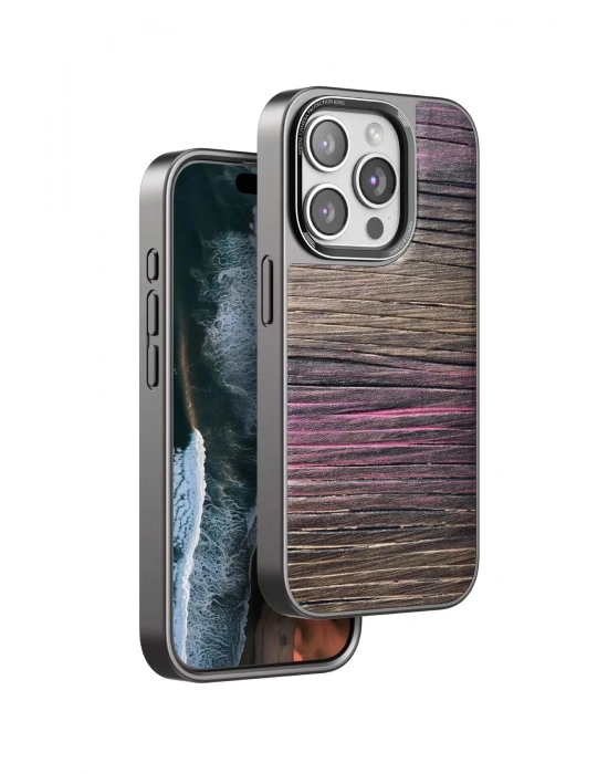 Venco iPhone 14 Pro Wave Kapak - Pembe