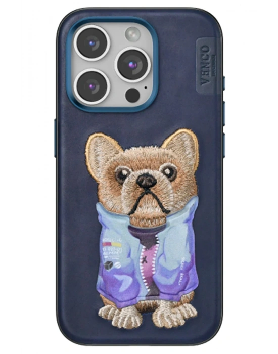 Venco iPhone 15 Pro Max Cute Desenli Kapak - Lacivert