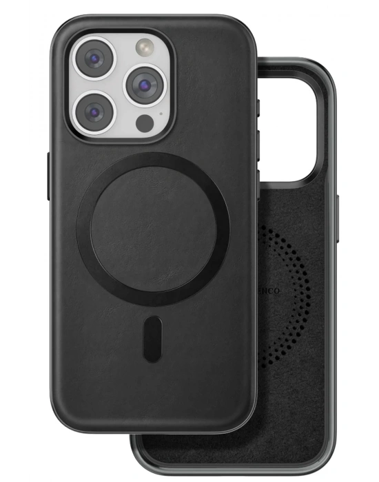 Venco iPhone 15 Pro Max Puskas Magsafe Kapak - Siyah