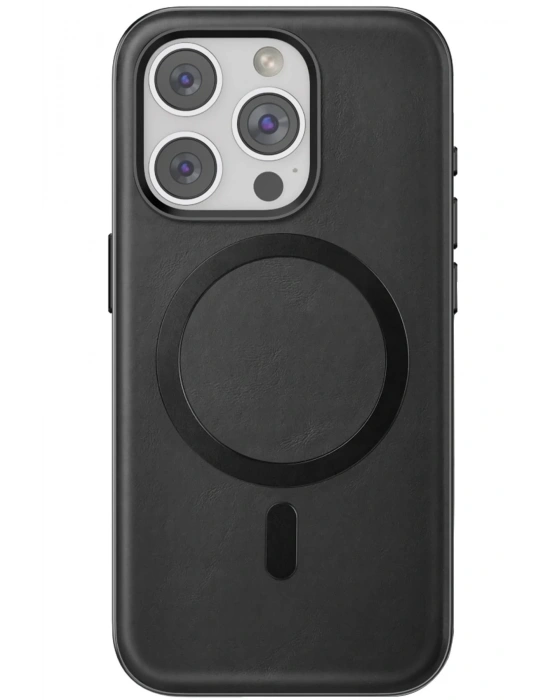 Venco iPhone 15 Pro Max Puskas Magsafe Kapak - Siyah