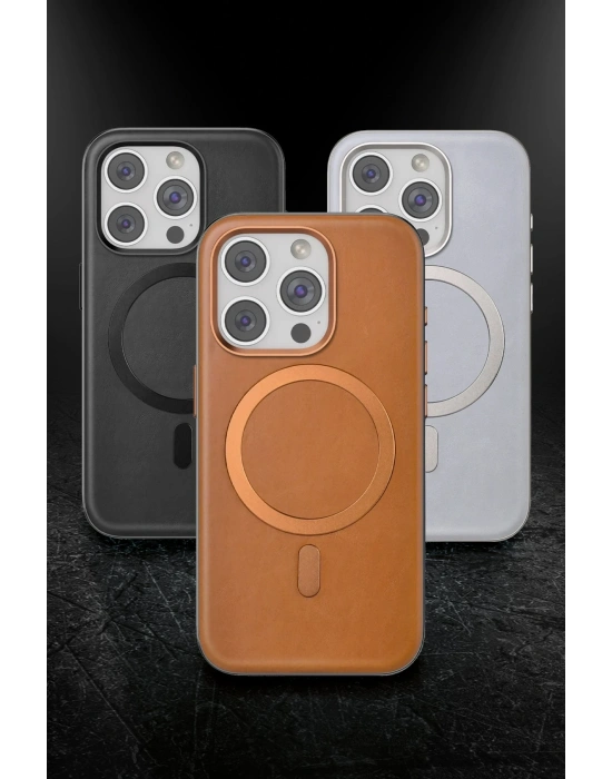 Venco iPhone 15 Pro Max Puskas Magsafe Kapak - Siyah