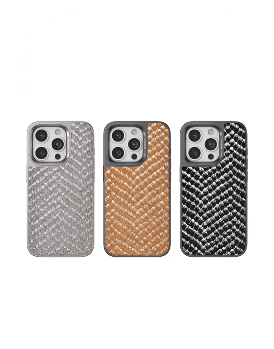 Venco iPhone 15 Pro Viper Kapak - Kahverengi