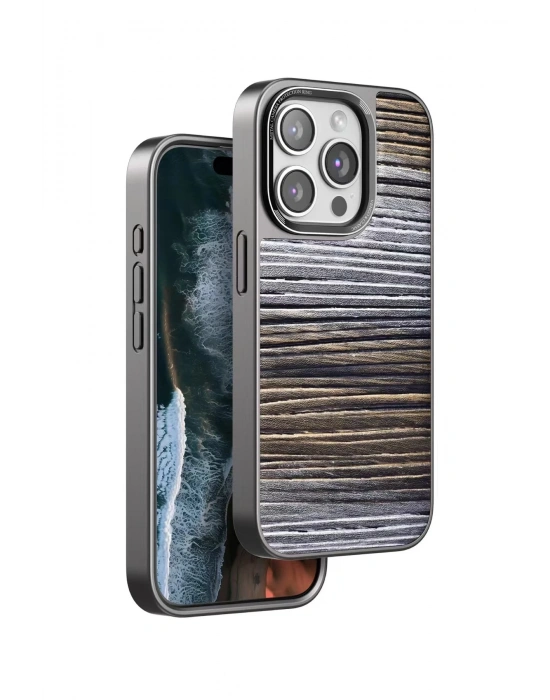 Venco iPhone 15 Pro Wave Kapak - Sarı