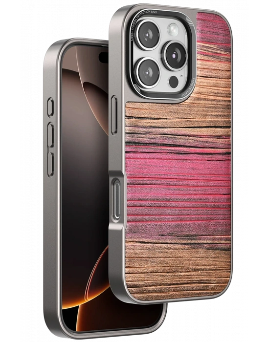 Venco iPhone 16 Pro Max Wave Kapak - Pembe