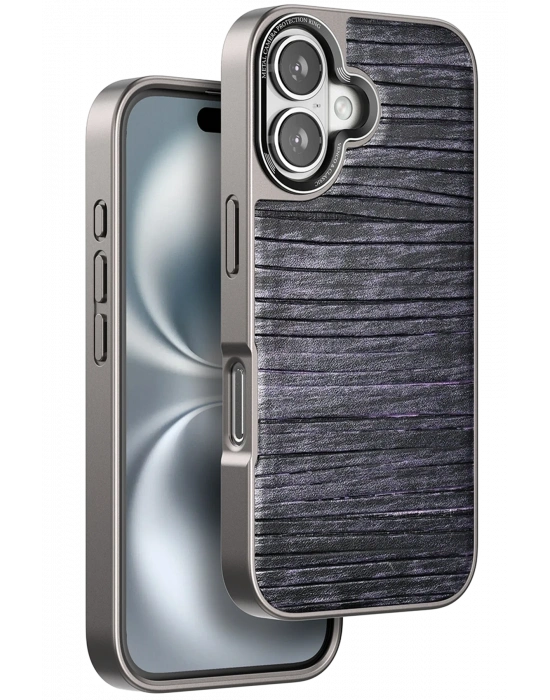 Venco iPhone 16 Wave Kapak - Derin Mor