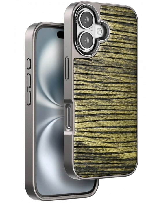 Venco iPhone 16 Wave Kapak - Koyu Kahve