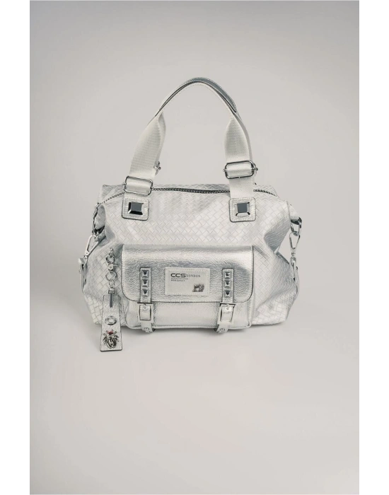 Wawin Gri Cilt Omuz Çantası